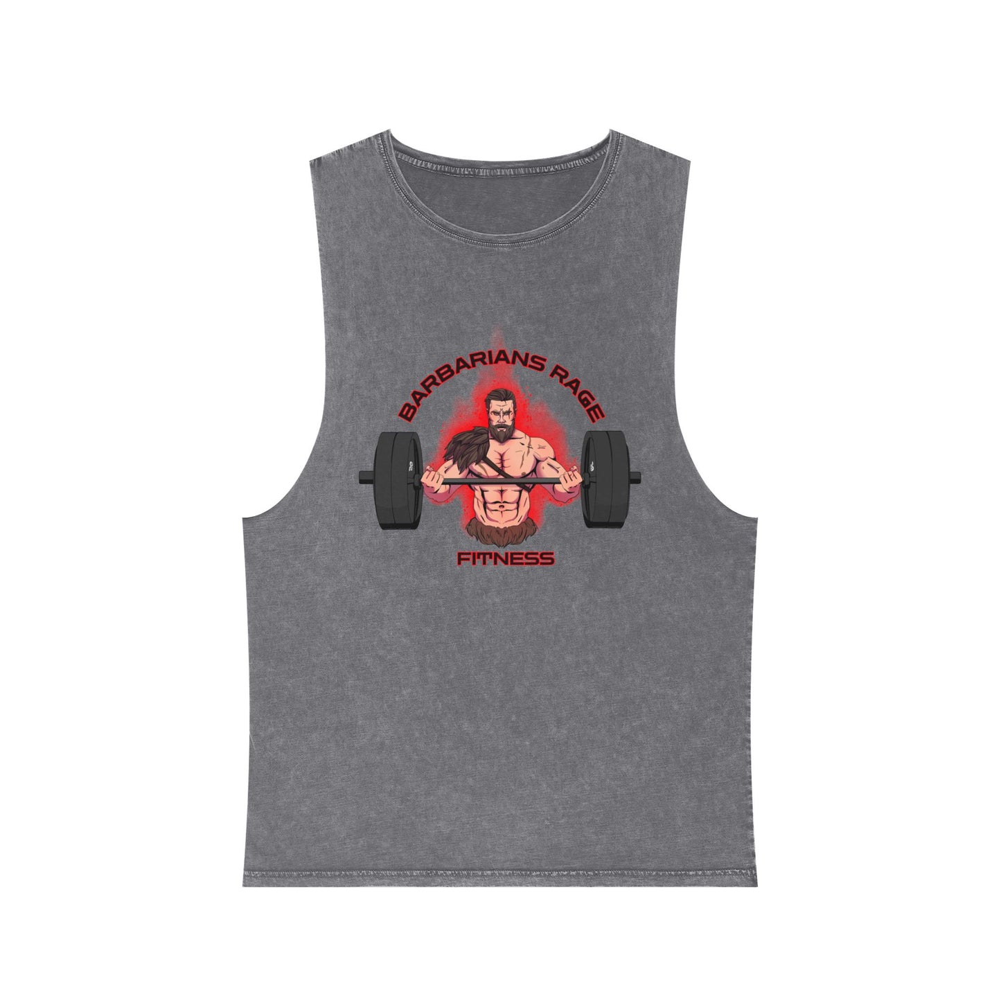 Barbarians Rage Fitness- Stone Wash Tank