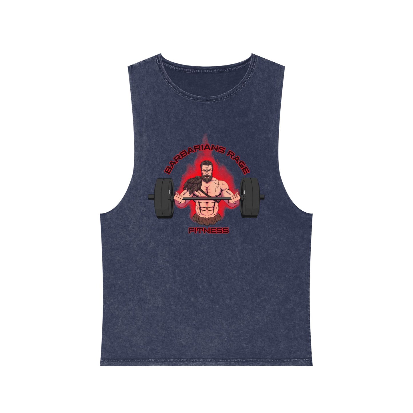 Barbarians Rage Fitness- Stone Wash Tank